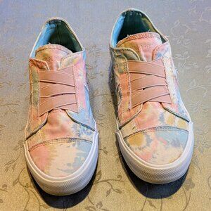 Jenn Ardor sport women's pink/multi canvas slip on sneaker, size 8.5
